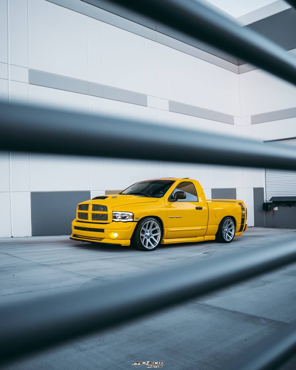 Dodge Ram SRT10 Performance truck in yellow with mods