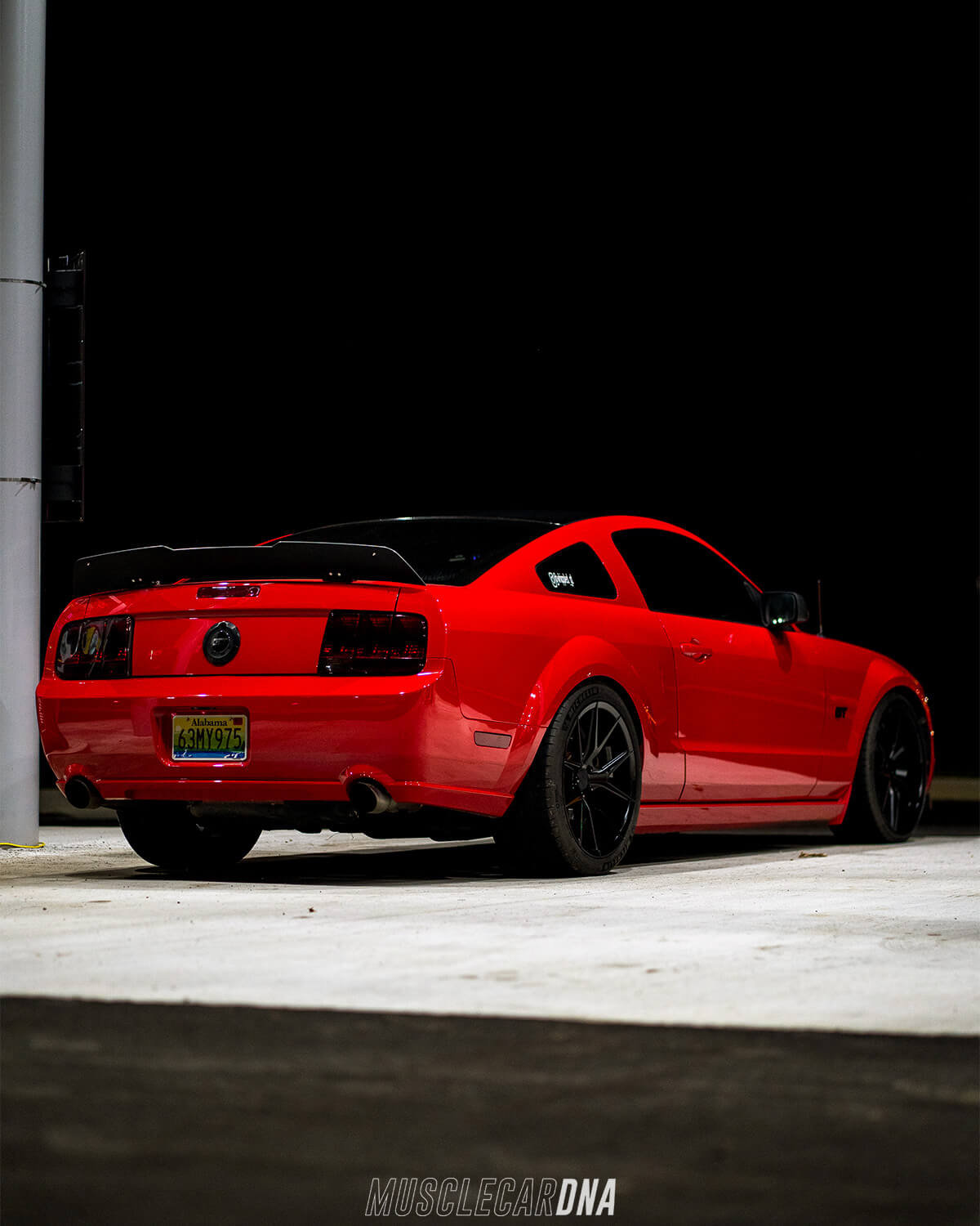 Ford Mustang S197 Blacked out euro taillights