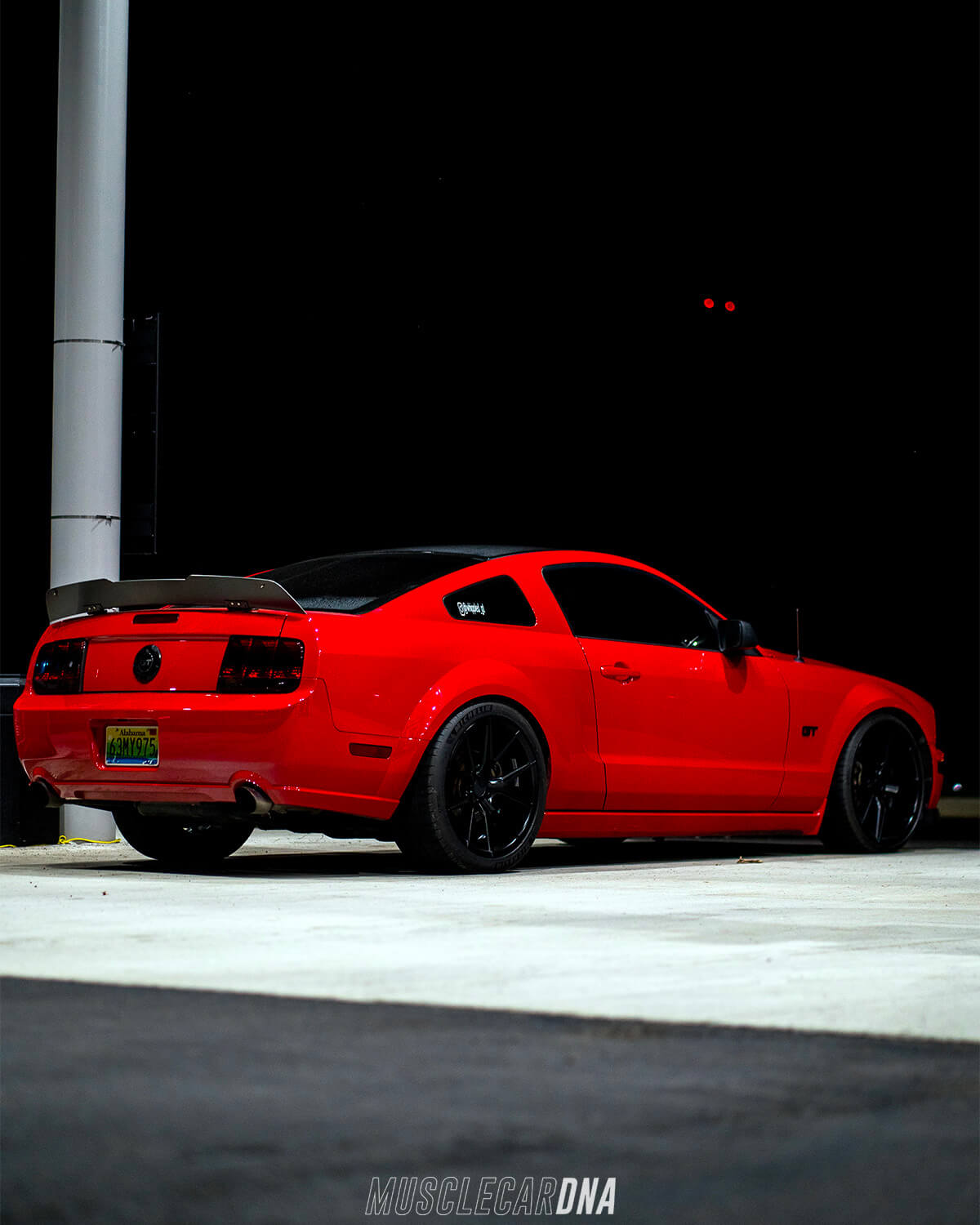 Ford Mustang S197 with stanglights custom black housing turn signals