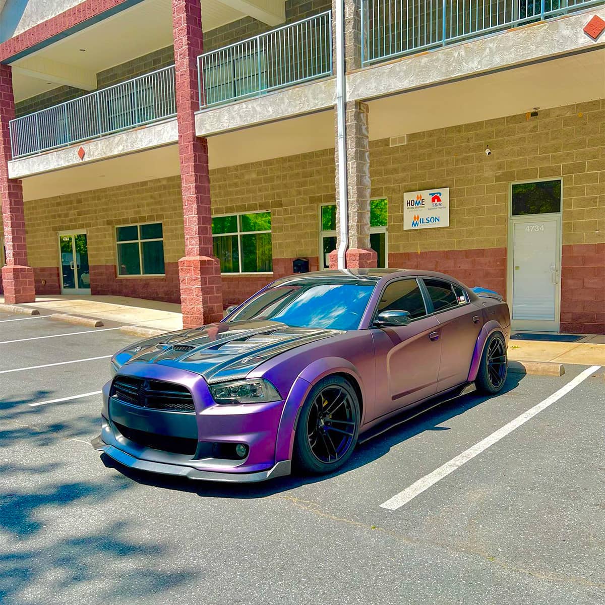 Violet wrap Dodge Charger Wide Body 2012