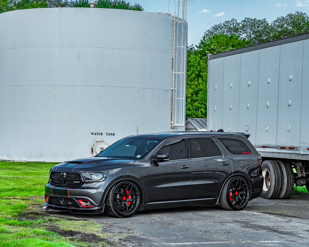 Dodge Durango R/T with a low stance