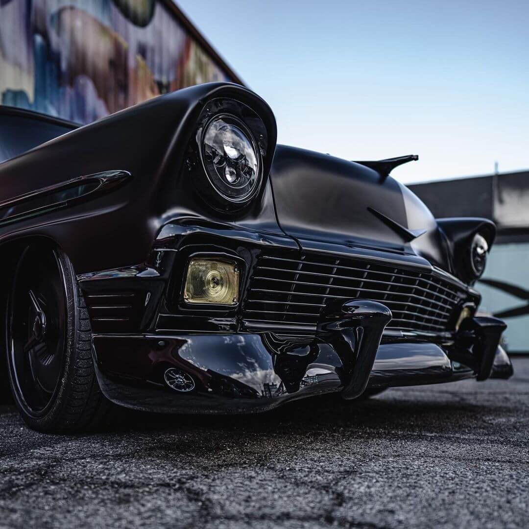 murdered-out Chevy Bel Air