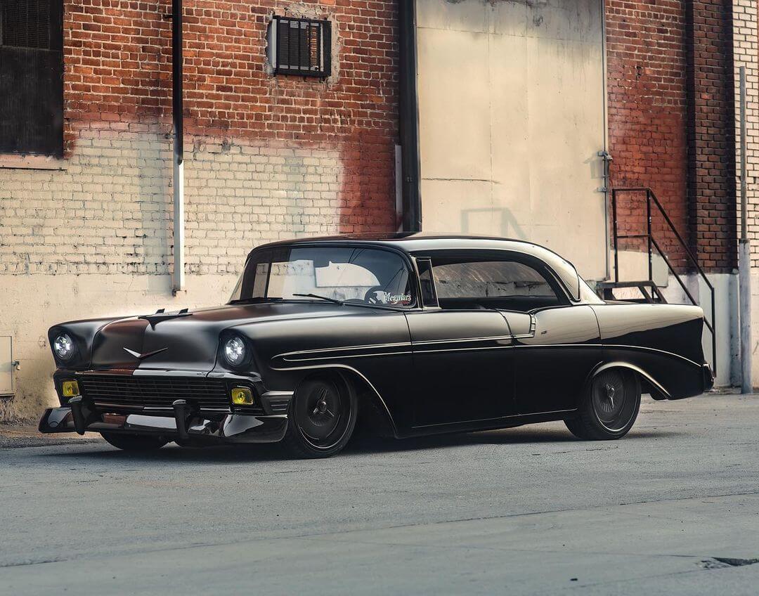 Lowered 1956 Chevy Bel Air with air suspension