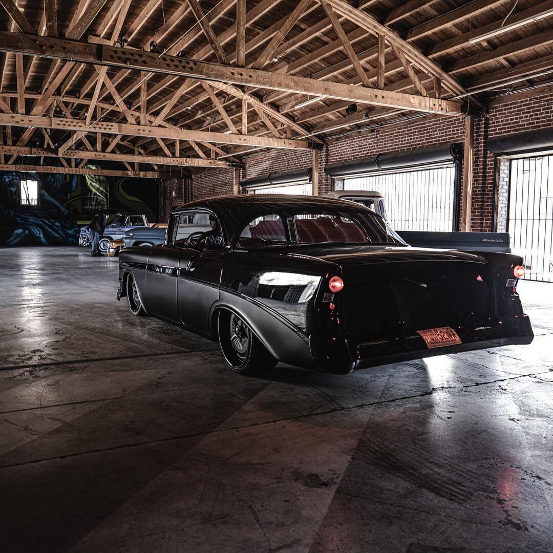 1956 Chevy Bel Air all black