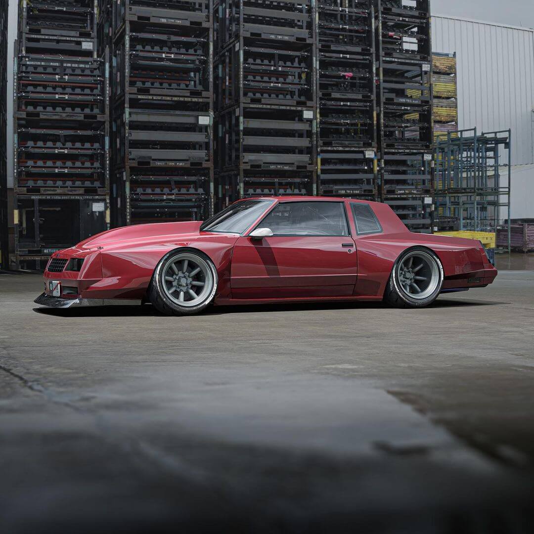 Slammed Chevy Monte Carlo SS G body with modifications