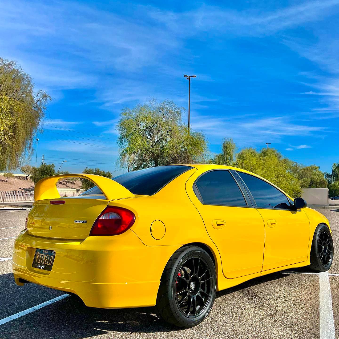 Lowered Dodge Neon SRT4 on KW v3 Coilovers with 340lb/in Front and 228lb/in Rear spring rates