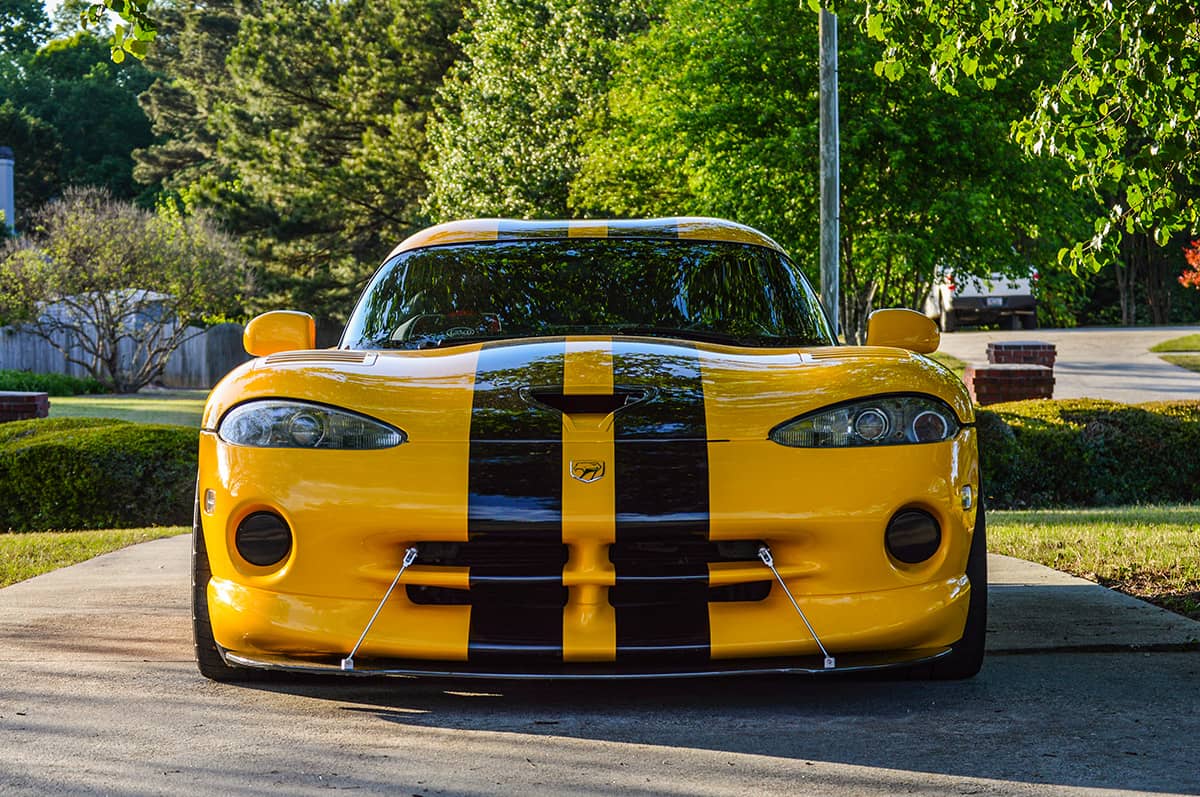 Dodge Viper GTS hardtop with a famous "Double Bubble" roof.