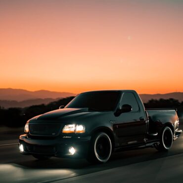 Fully Built Black Ford F150 SVT Lightning With Subtle Exterior Mods ...