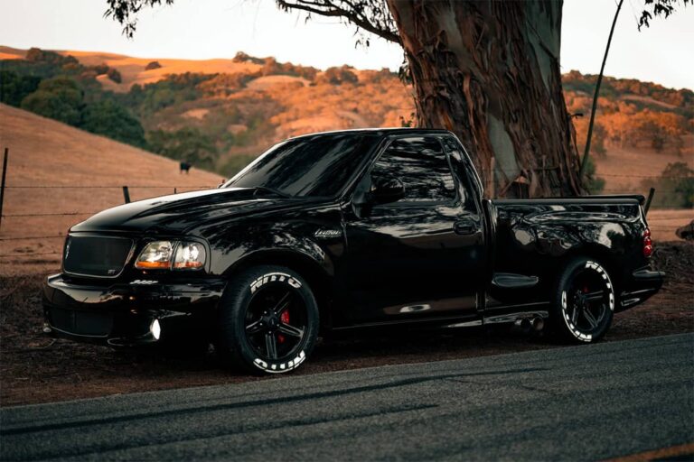 Fully Built Black Ford F150 Svt Lightning With Subtle Exterior Mods Musclecardna 