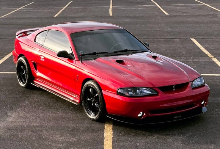 Laser Red Ford Mustang Svt Cobra Sn With Eibach Lowering Springs