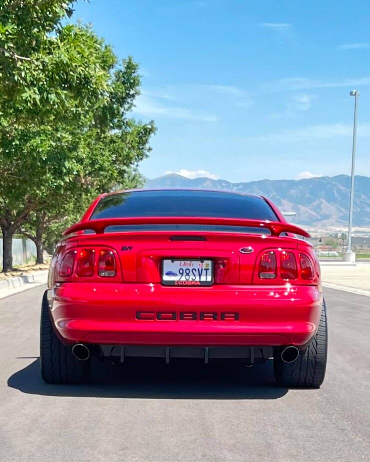 Laser Red Ford Mustang Svt Cobra Sn With Eibach Lowering Springs Musclecardna