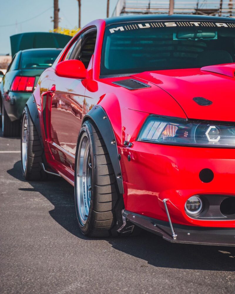 New Edge Ford Mustang With Wide Body Fender Flares And Custom Aero