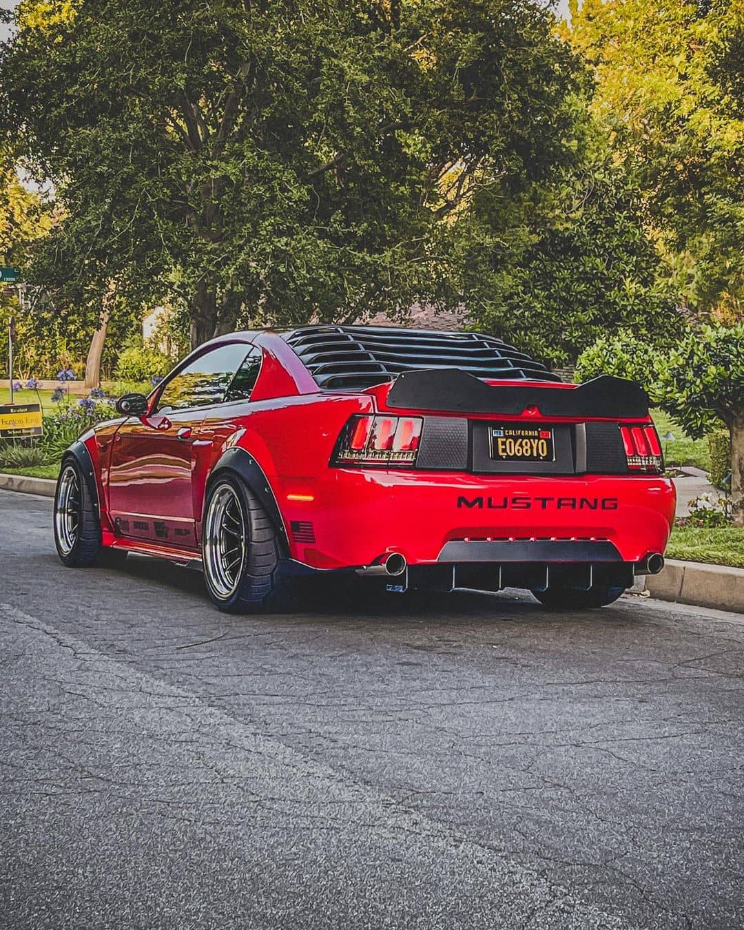 Ford Mustang SN95 New Edge with rear window louvers by Rear Louvers by Ikonmotorsports