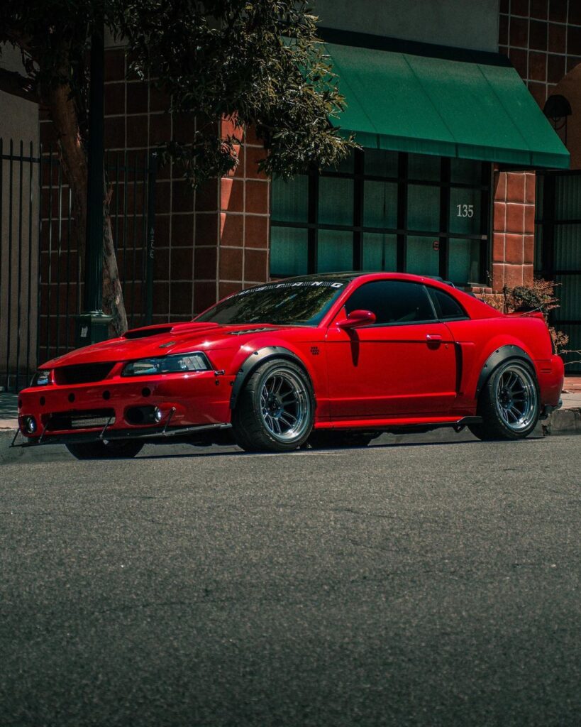 New Edge Ford Mustang With Wide Body Fender Flares and Custom Aero