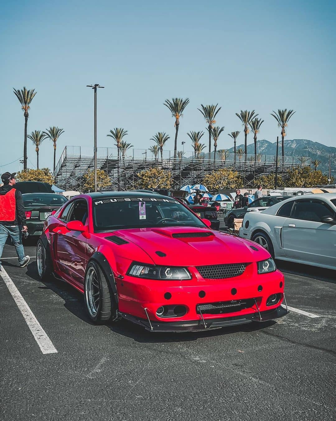 Widebody Ford Mustang SN95 With custom splitter