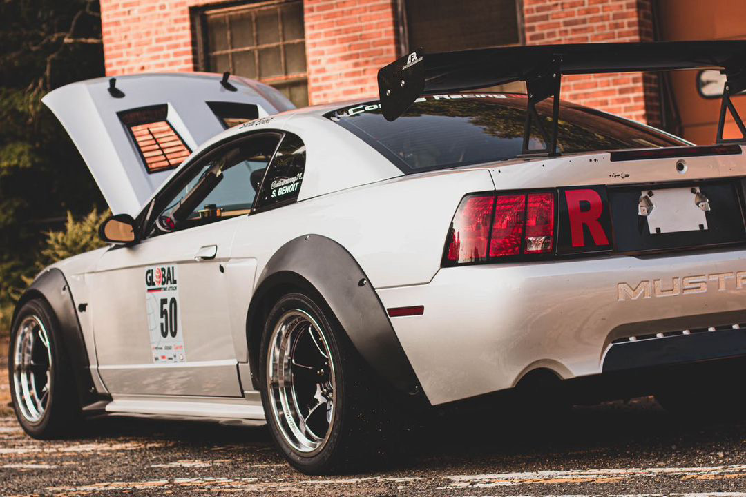 Ford Mustang new edge with Maier racing fender flares and wide stance