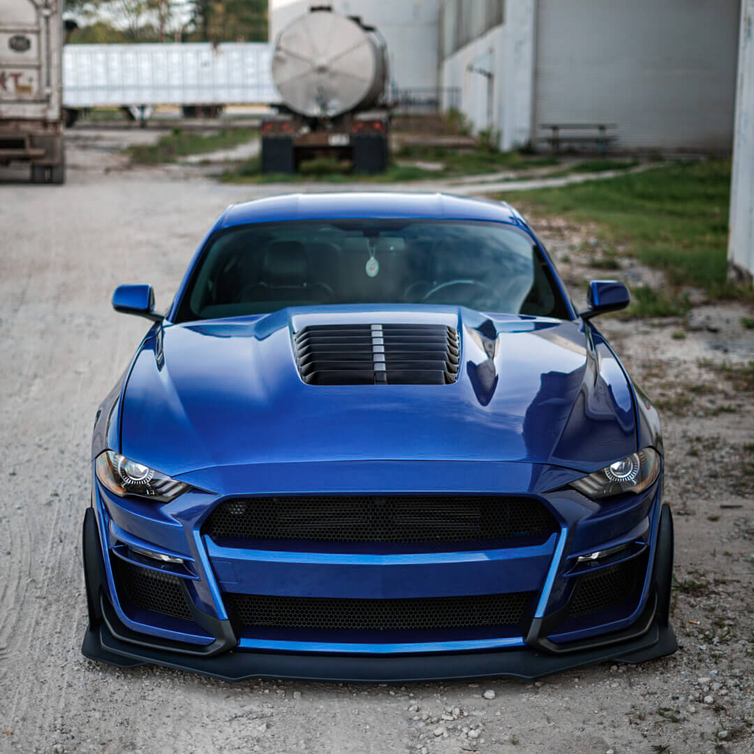 Ford Mustang S550 Cervini GT500 Hood with a scoop