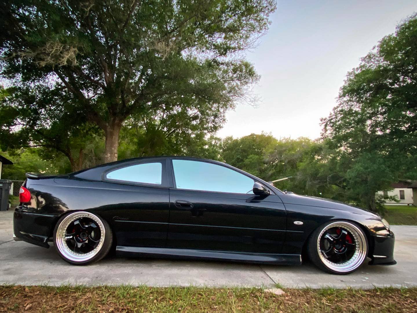 Slammed Pontiac G8 on BC Racing BR Extreme Low coilovers